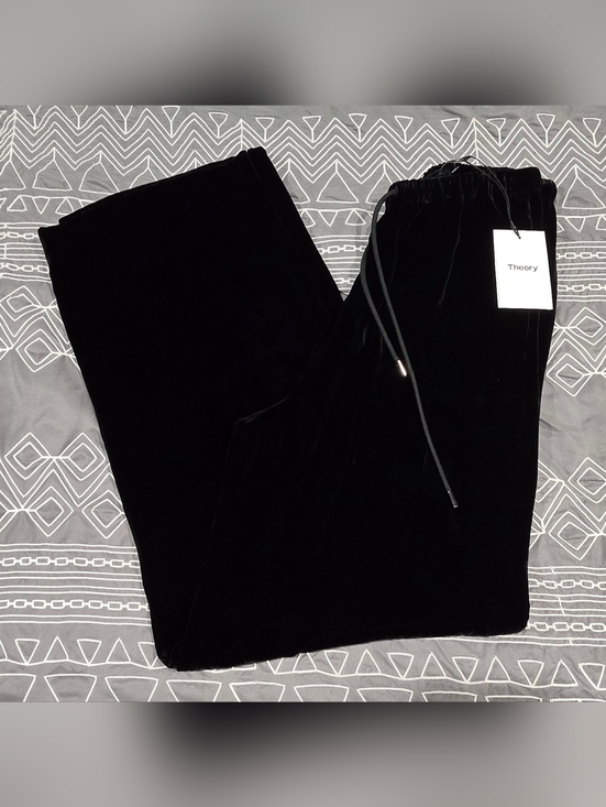 Theory Pants - Theory Wide Leg Pull-On Velvet Pants Size Small